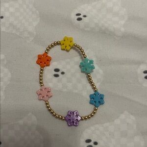 Colorful Snowflake Beaded Bracelet